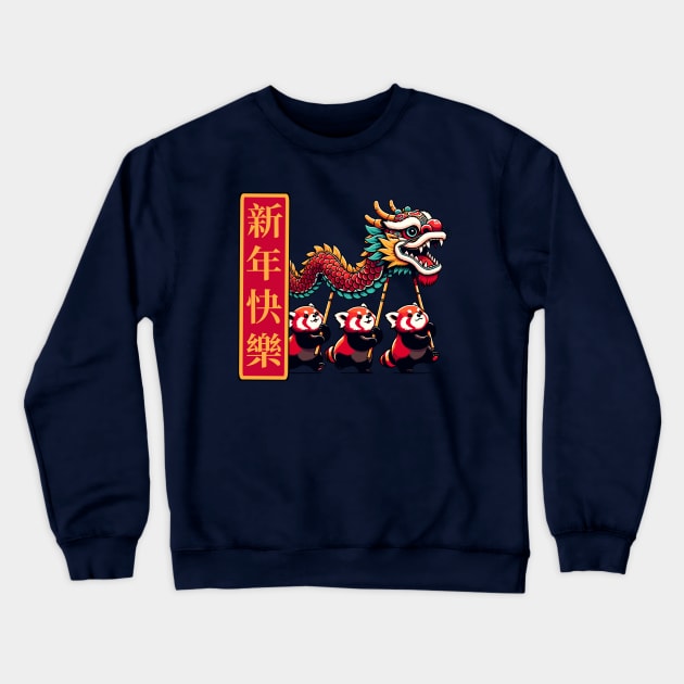 Chinese New Year 2024 - Lunar New Year of the Dragon 2024 Crewneck Sweatshirt by Half Sugar Boba